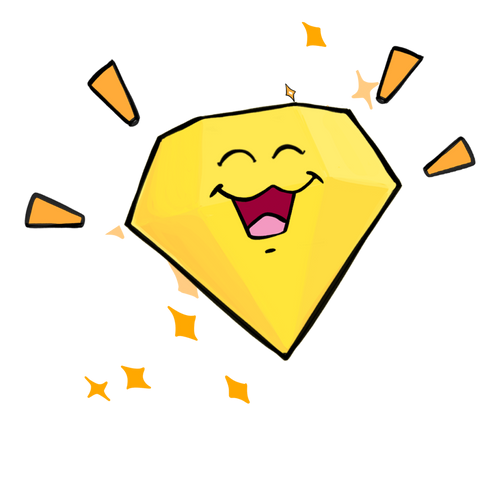 Image of a happy star flying.